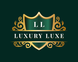 Ornamental Luxury Shield logo design