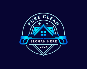 Pressure Wash Cleaning logo design