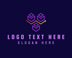Logisctics - Arrow Cube Logistics logo design