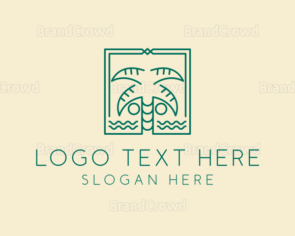 Minimalist Palm Tree Logo