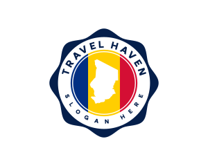 Tourism - Tourism Chad Map logo design
