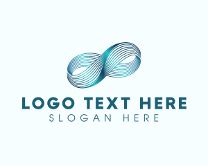 Loop - Infinity Wave Loop logo design