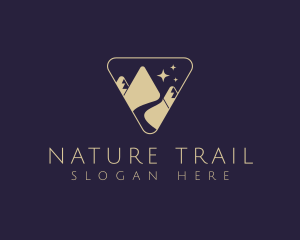 Trail - Mountain Trail Pathway logo design