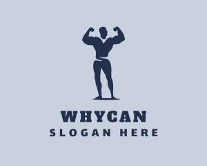 Weightlifter Muscle Flex Logo