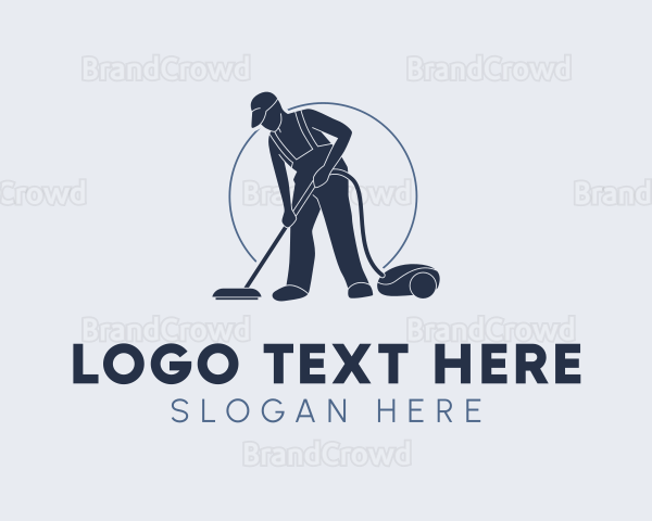 Janitorial Cleaning Vacuum Logo