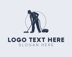 Vacuum - Janitorial Cleaning Vacuum logo design