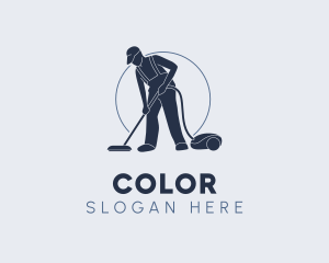 Maid - Janitorial Cleaning Vacuum logo design
