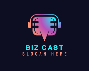 Podcast - Audio Recording Podcast logo design