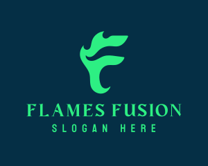 Green Flame Media logo design