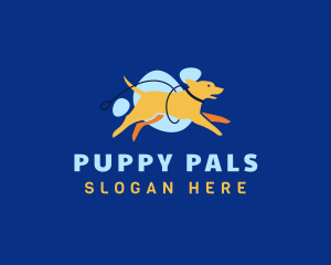 Puppy Dog Leash  logo design