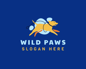 Puppy Dog Leash  logo design