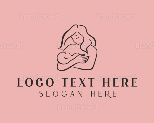 Breastfeeding Mom Baby Logo