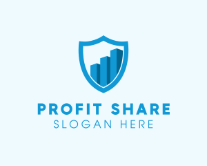 Percentage - Financial Protection Shield logo design