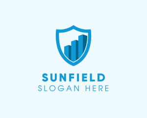 Building - Financial Protection Shield logo design