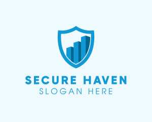 Protected - Financial Protection Shield logo design