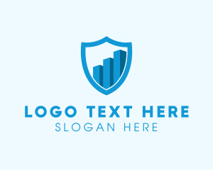 Investment Fund - Financial Protection Shield logo design