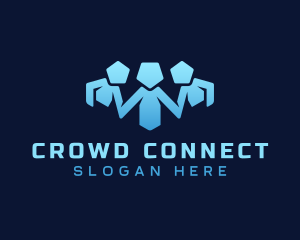 Crowd - People Community Foundation logo design