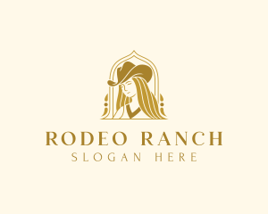 Cowgirl Western Fashion logo design