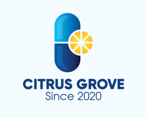 Citrus - Citrus Vitamin Pill logo design