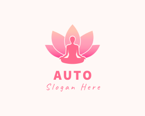 Human Lotus Silhouette Logo
