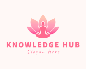 Regimen - Human Lotus Silhouette logo design