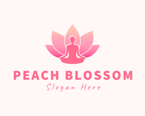 Human Lotus Silhouette logo design