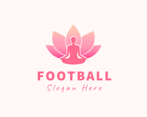 Yogi - Human Lotus Silhouette logo design