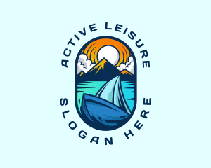 Traveler Sailboat Cruise logo design