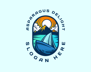 Traveler Sailboat Cruise logo design