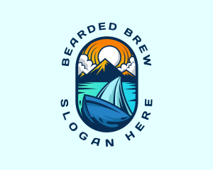 Traveler Sailboat Cruise logo design