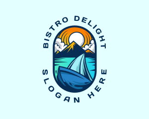 Traveler Sailboat Cruise logo design