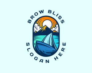 Traveler Sailboat Cruise logo design