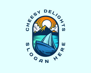 Traveler Sailboat Cruise logo design