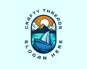 Traveler Sailboat Cruise logo design