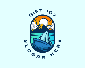 Traveler Sailboat Cruise logo design