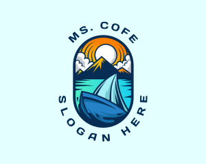 Traveler Sailboat Cruise logo design