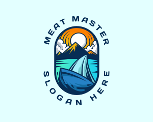 Traveler Sailboat Cruise logo design