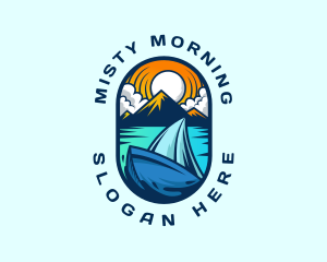 Traveler Sailboat Cruise logo design