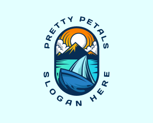 Traveler Sailboat Cruise logo design