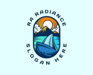 Traveler Sailboat Cruise logo design