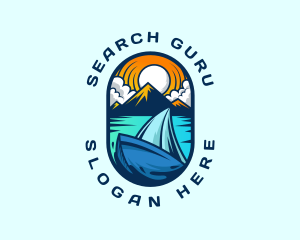 Traveler Sailboat Cruise logo design