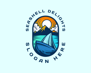 Traveler Sailboat Cruise logo design