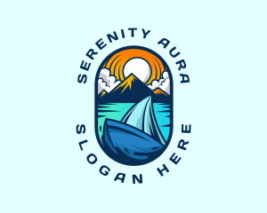 Traveler Sailboat Cruise logo design