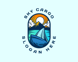 Traveler Sailboat Cruise logo design