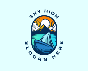 Traveler Sailboat Cruise logo design