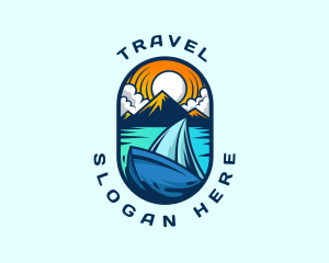 Traveler Sailboat Cruise logo design