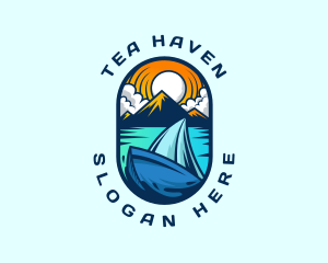 Traveler Sailboat Cruise logo design