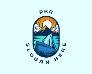 Traveler Sailboat Cruise logo design