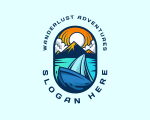Travel - Traveler Sailboat Cruise logo design