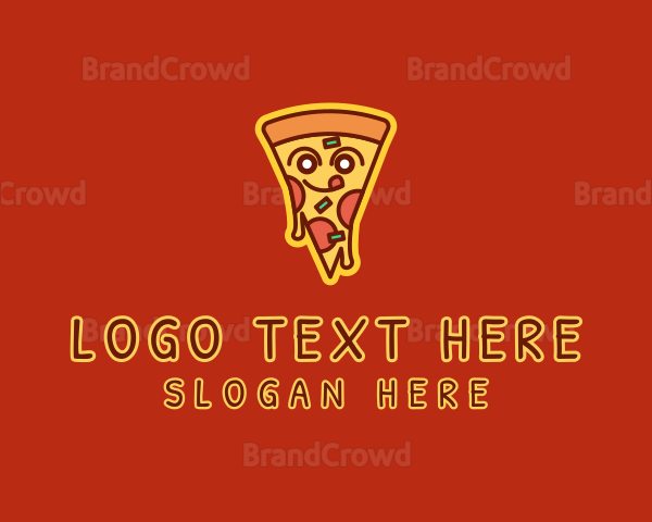 Delicious Pizza Slice Logo